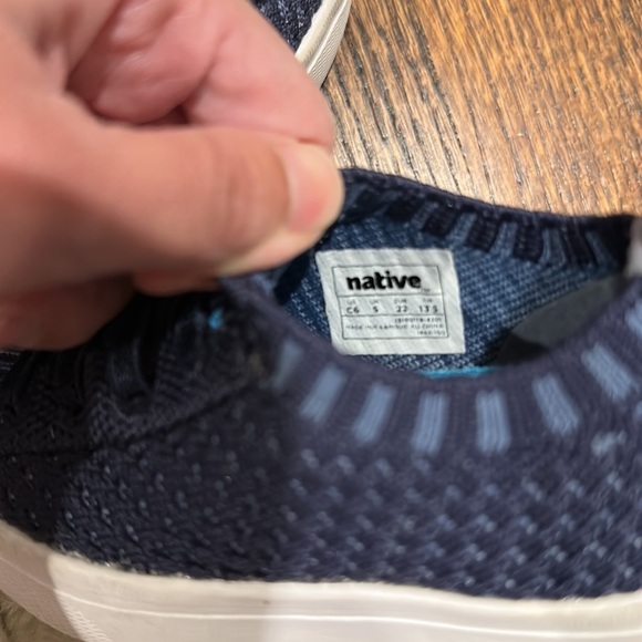 Native kids navy keep it lite sneakers C6 - Picture 5 of 5